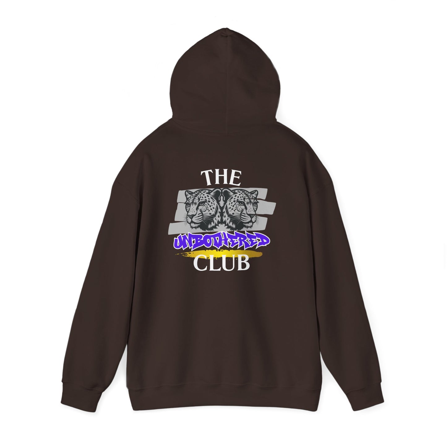 The Unbothered Club Hoodie — Unisex Graphic Street-wear Pullover with Tiger Crest
