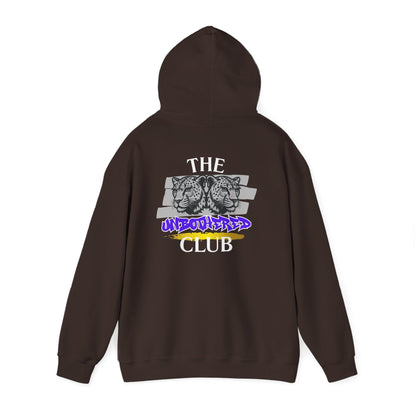 The Unbothered Club Hoodie — Unisex Graphic Street-wear Pullover with Tiger Crest