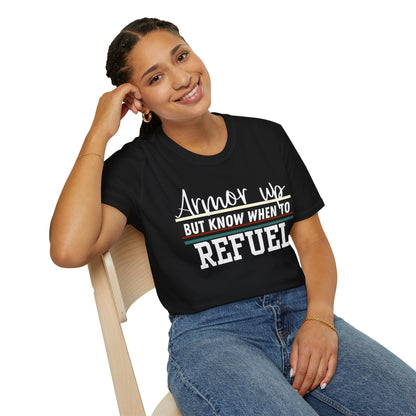 Armor Up but Know When to Refuel - Balance and Resilience Tee