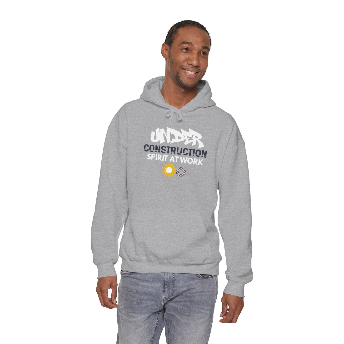 Construction 'Spirit at Work' Hoodie — Under Construction Graphic Sweatshirt
