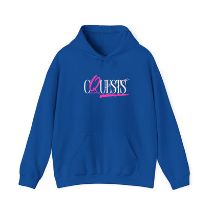 "CQuests" Soul Apparel Hoodie — Pink Script Graphic Pullover