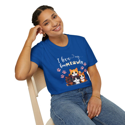 I Love My Fur-MEOW-Ly - Sight For Sore Eyes Beautiful Cat Graphic T-Shirt