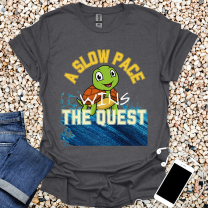 A Slow Pace Wins The Quest – Joyful Journey Tee