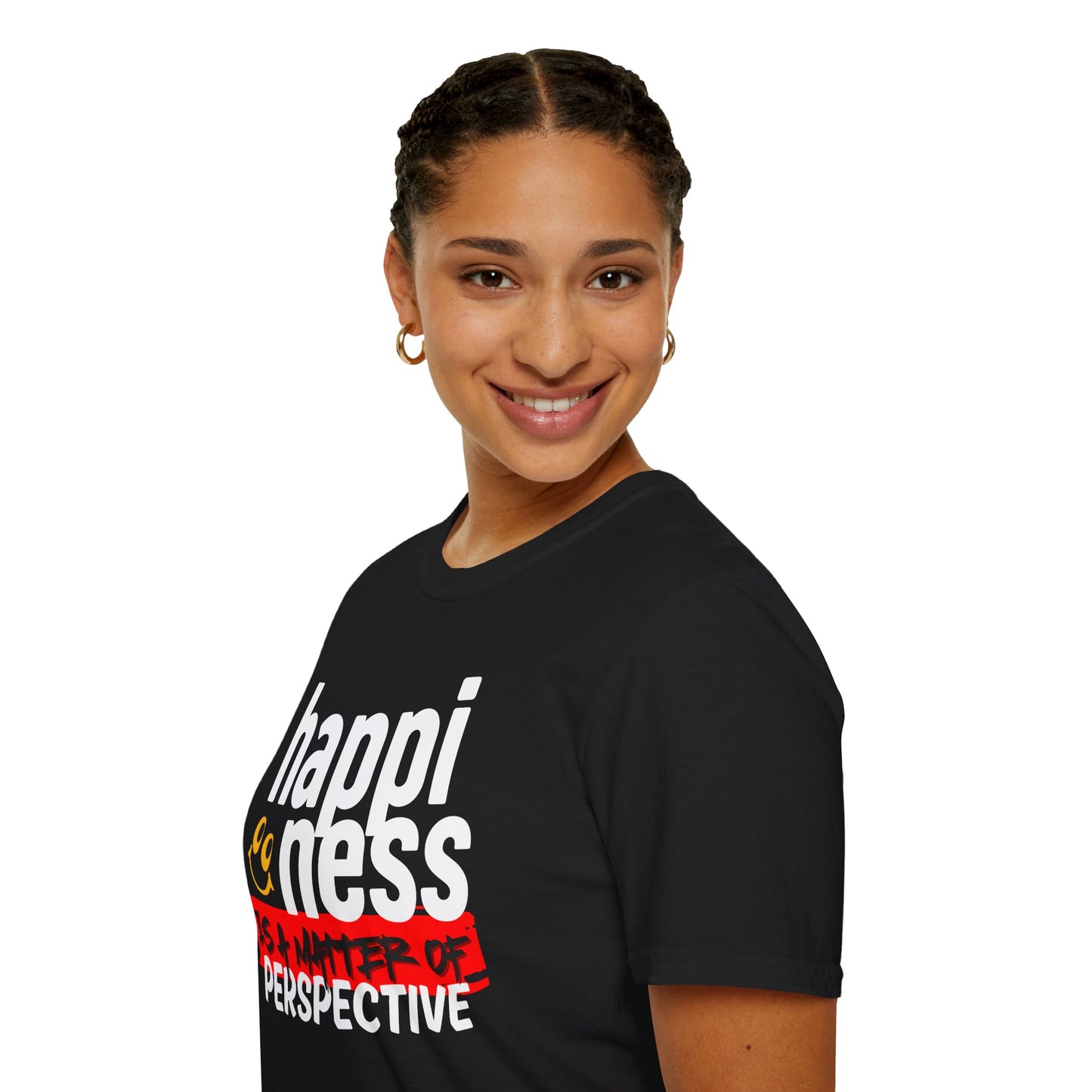 'Happiness Is a Matter Of Perspective', Unisex Design T-Shirt - For all Occasions