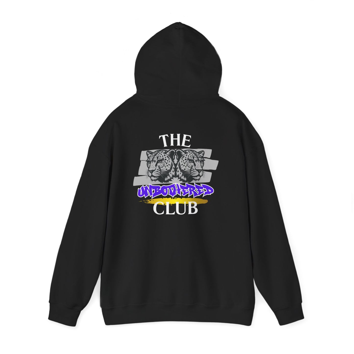 The Unbothered Club Hoodie — Unisex Graphic Street-wear Pullover with Tiger Crest