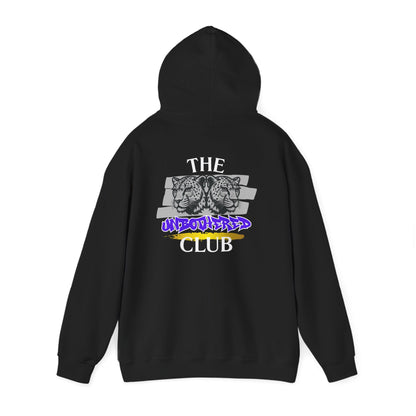 The Unbothered Club Hoodie — Unisex Graphic Street-wear Pullover with Tiger Crest
