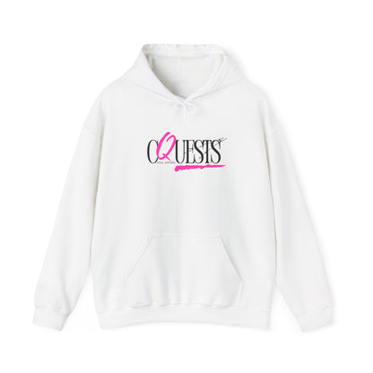 "CQuests" Soul Apparel Hoodie — Pink Script Graphic Pullover