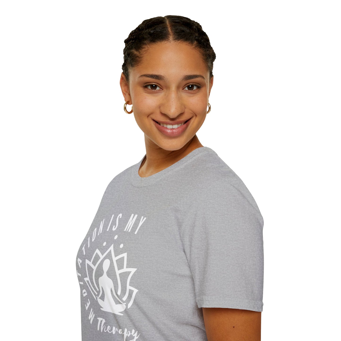Meditation is My Therapy - Calm and Centered (W) Tee