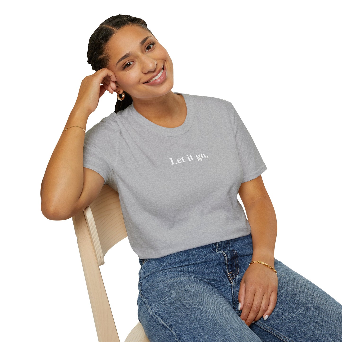 "Let it go." Relaxation Tee, Mindfulness Casual Shirt