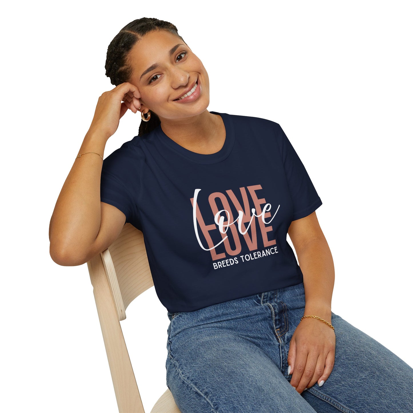 Love Breeds Tolerance – Unity in Action Unisex Tee