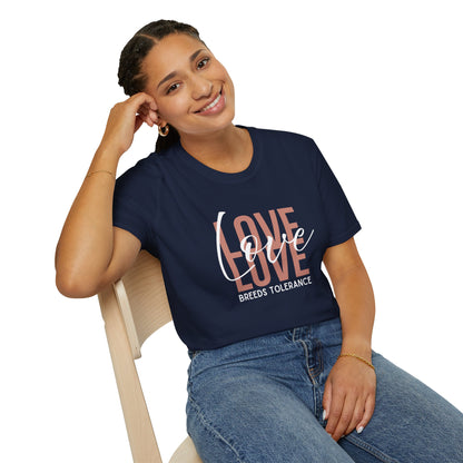 Love Breeds Tolerance – Unity in Action Unisex Tee