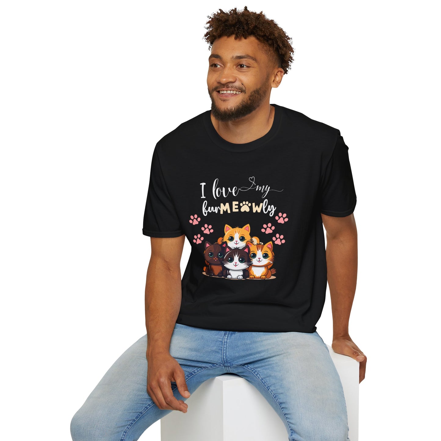 I Love My Fur-MEOW-Ly - Sight For Sore Eyes Beautiful Cat Graphic T-Shirt