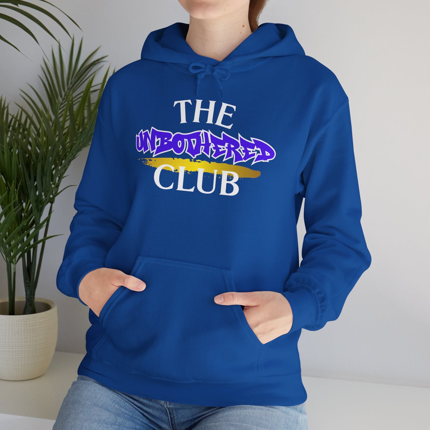 The Unbothered Club Hoodie — Unisex Graphic Street-wear Pullover with Tiger Crest