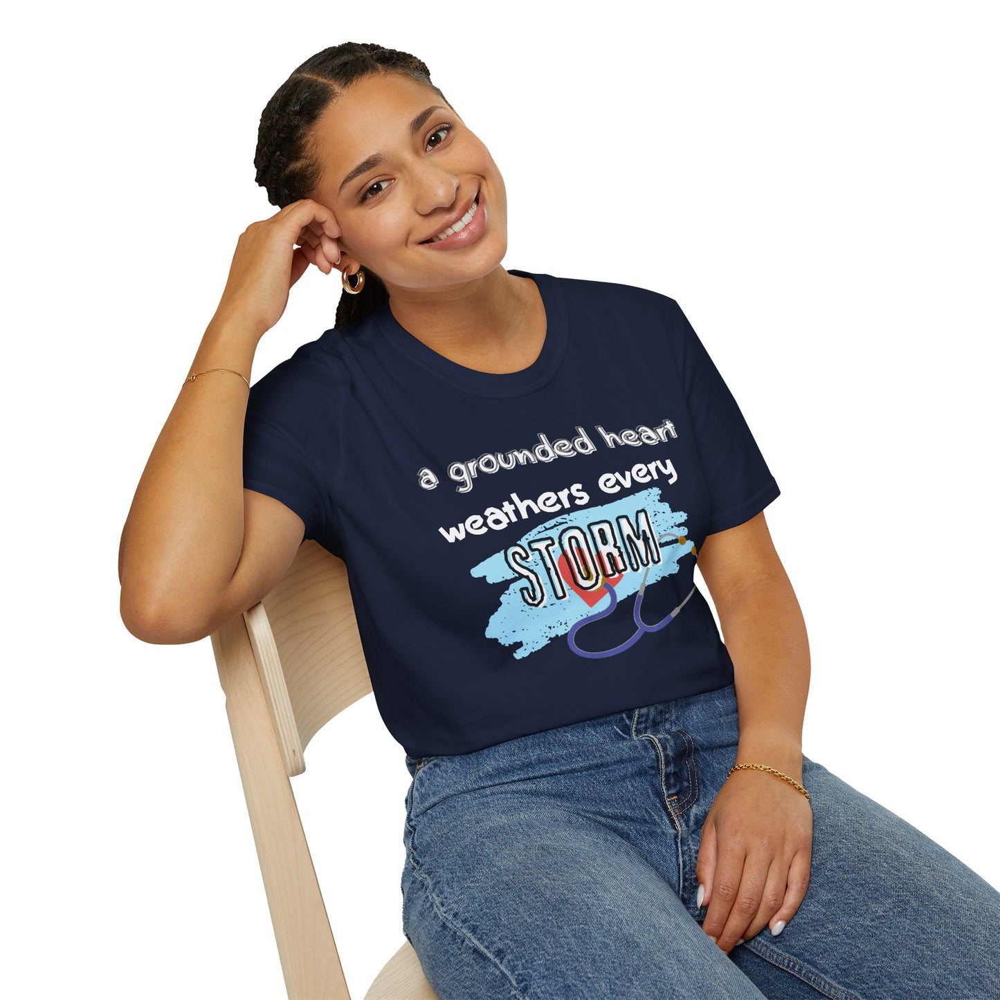 A Grounded Heart Weathers Every Storm – Resilience Tee (Unisex)