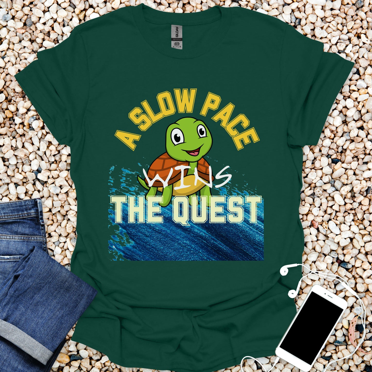 A Slow Pace Wins The Quest – Joyful Journey Tee