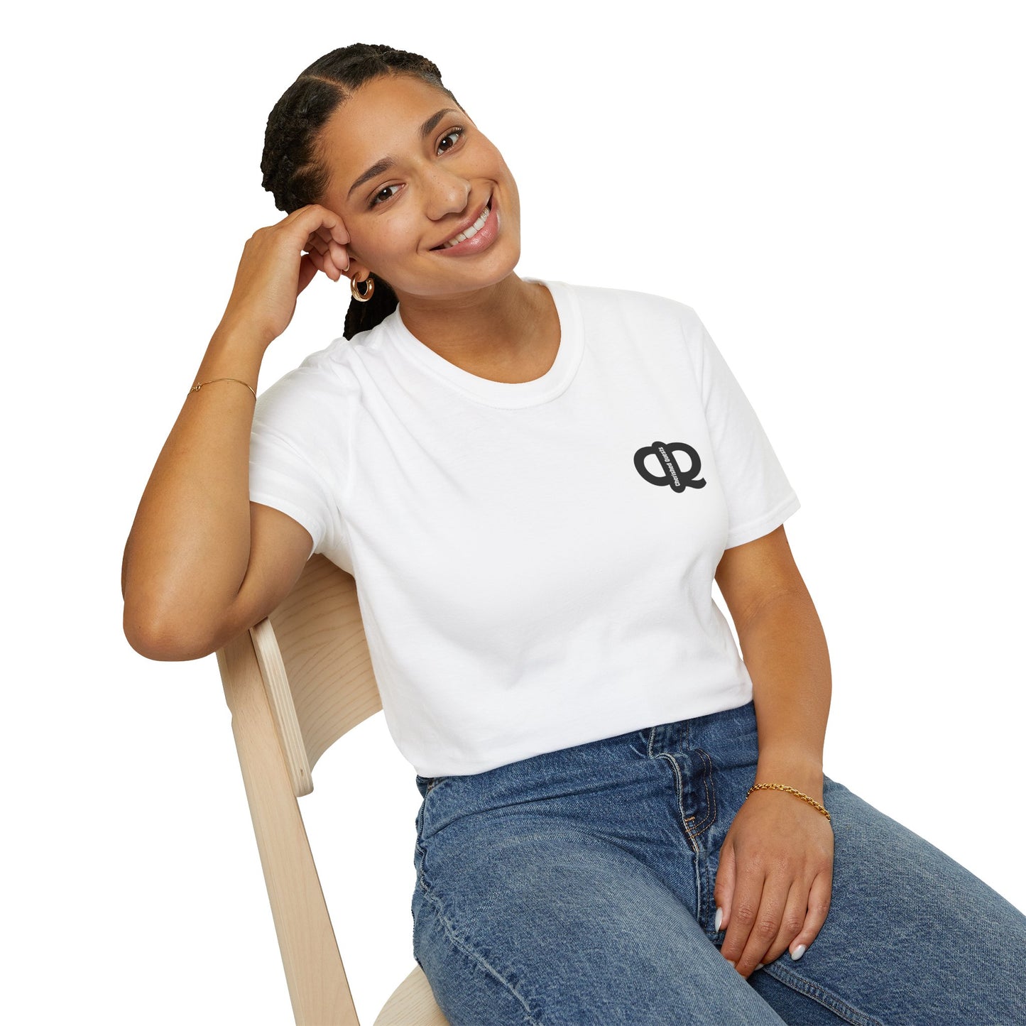 CQ Pocket Size Logo Design - Unisex Tee