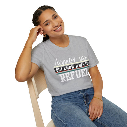 Armor Up but Know When to Refuel - Balance and Resilience Tee