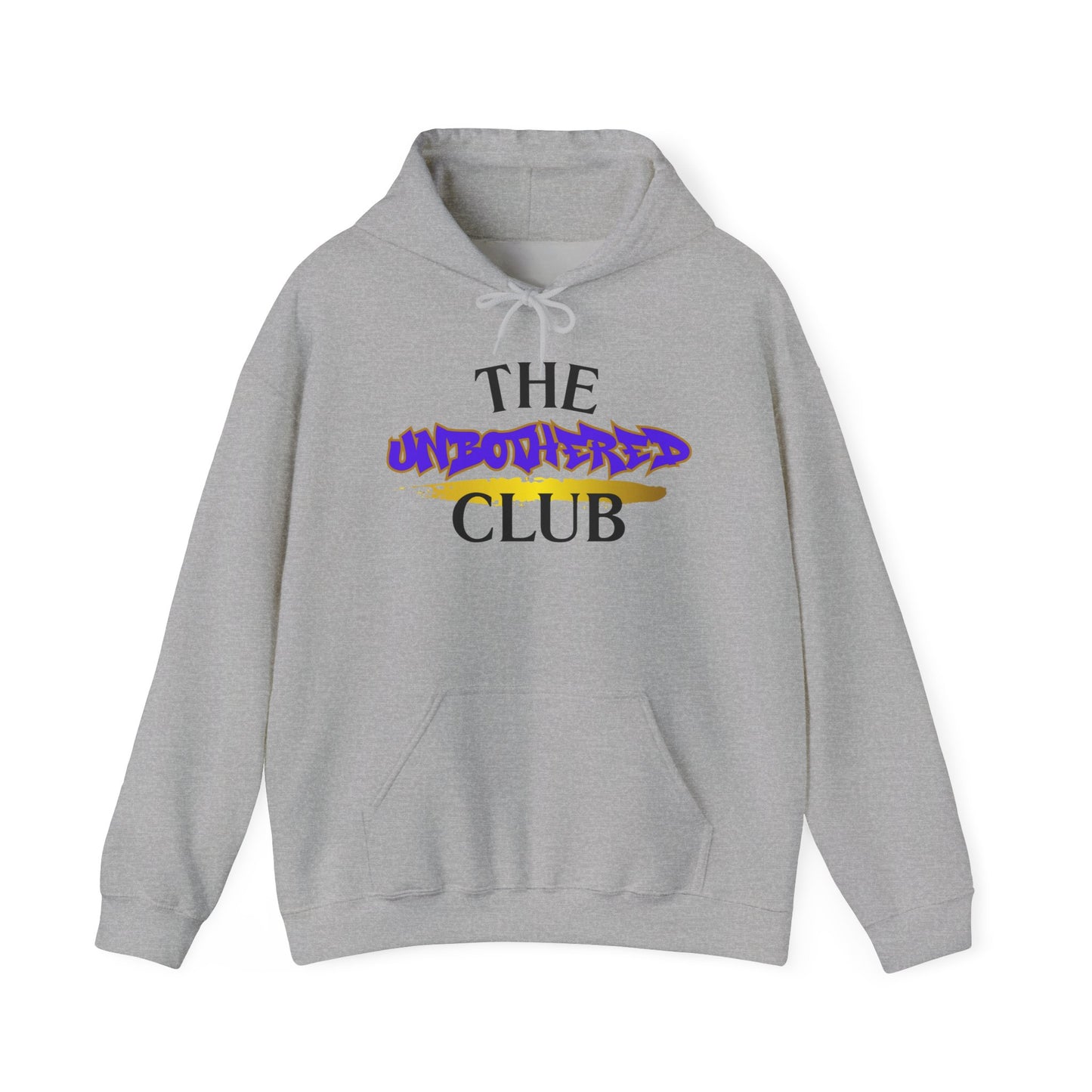 The Unbothered Club Hoodie — Unisex Graphic Street-wear Pullover with Tiger Crest