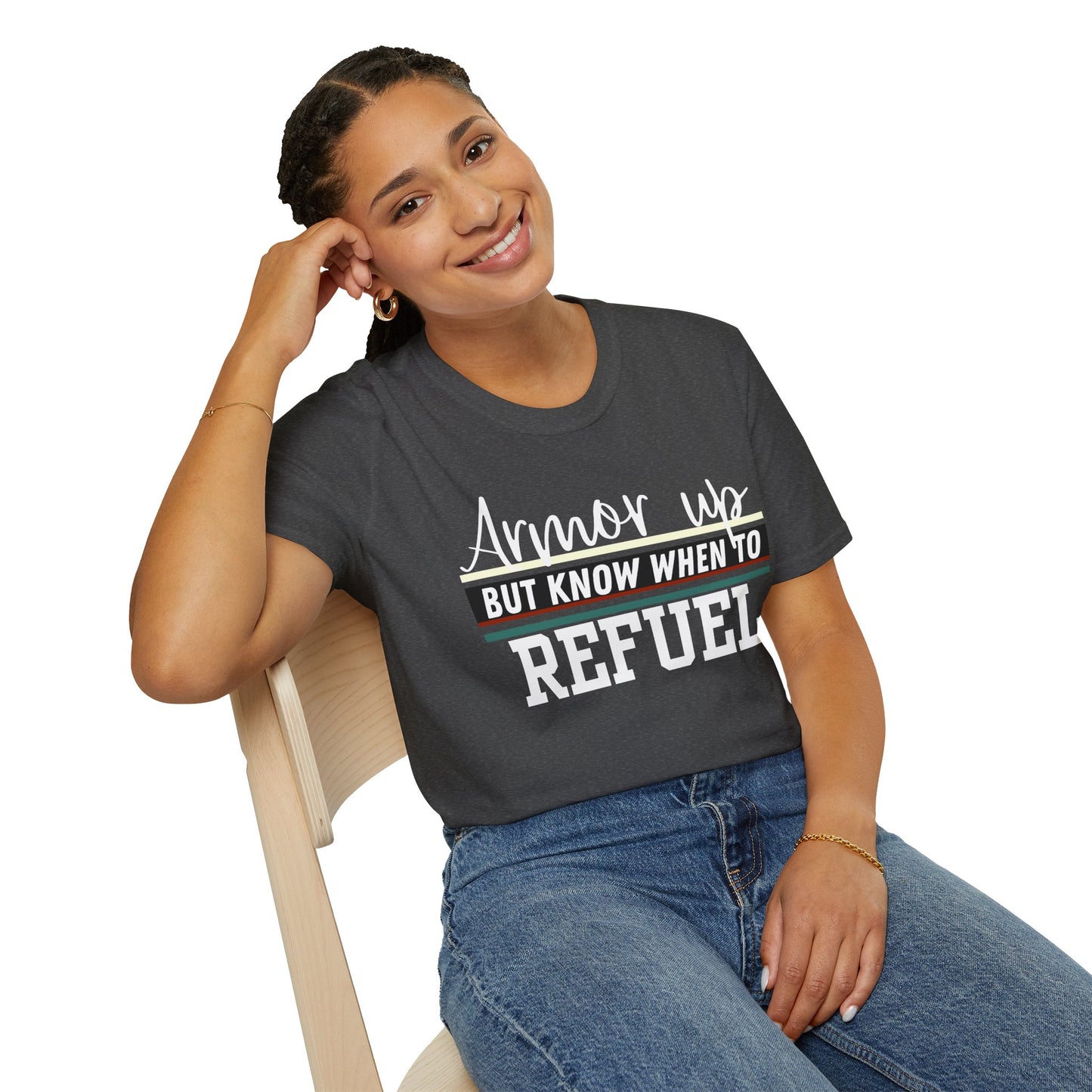 Armor Up but Know When to Refuel - Balance and Resilience Tee