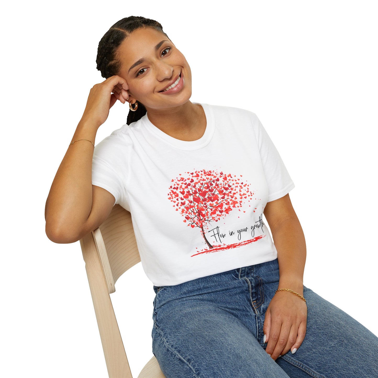 Flow in Your Growth – Women's Empowerment Tee