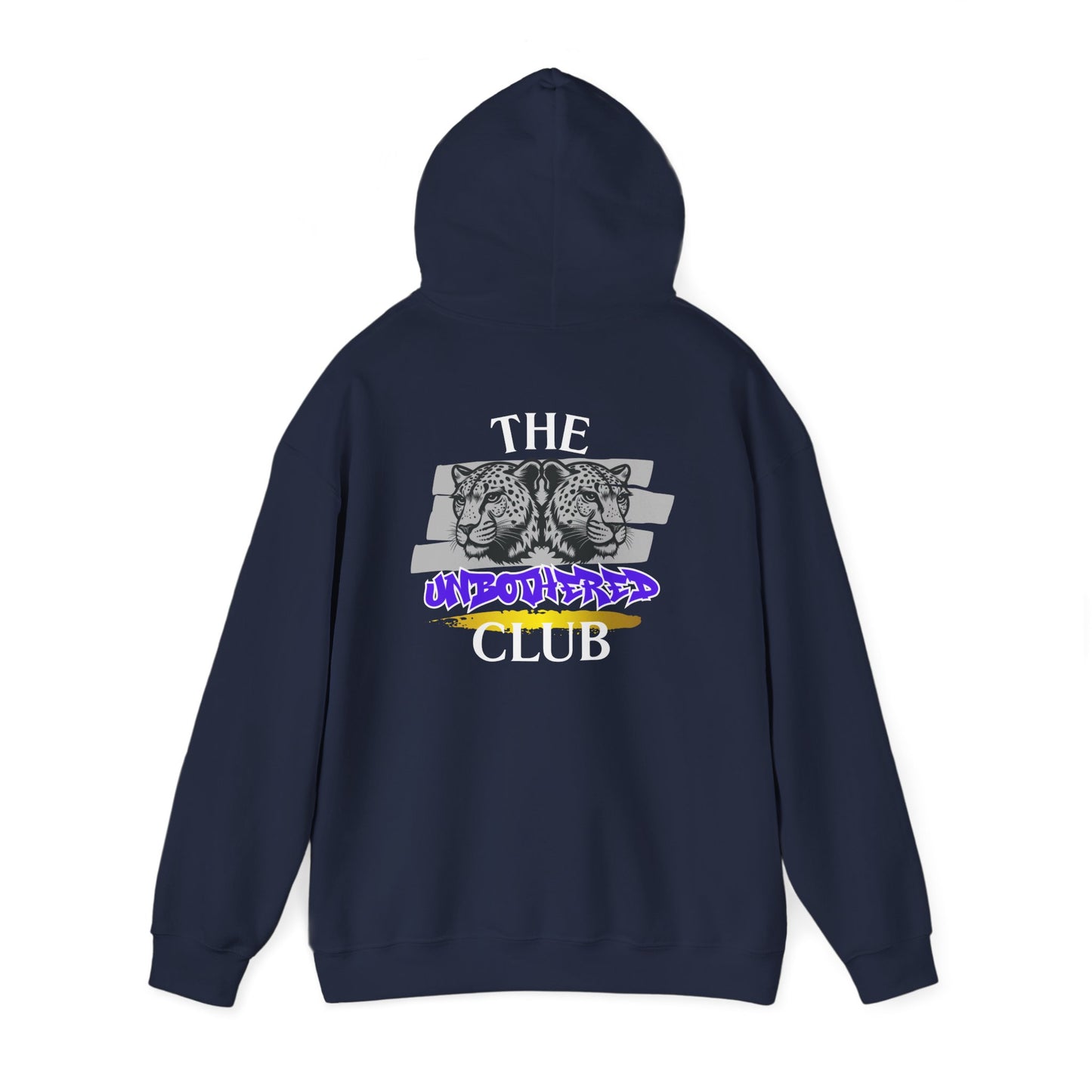 The Unbothered Club Hoodie — Unisex Graphic Street-wear Pullover with Tiger Crest