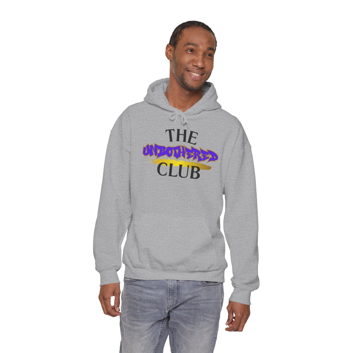 The Unbothered Club Hoodie — Unisex Graphic Street-wear Pullover with Tiger Crest