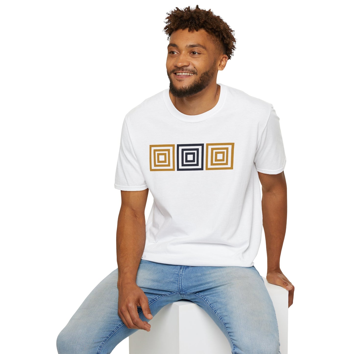 Minimalist Aesthetics Colorful Blocks Graphic (B) Tee