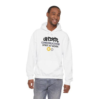 Construction 'Spirit at Work' Hoodie — Under Construction Graphic Sweatshirt