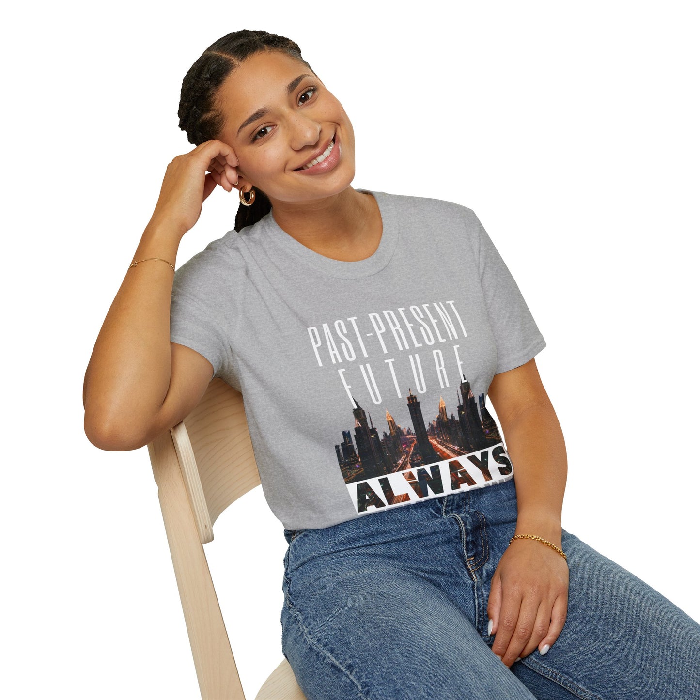 Past-Present-Future, Always The Now - Mindful Living Tee