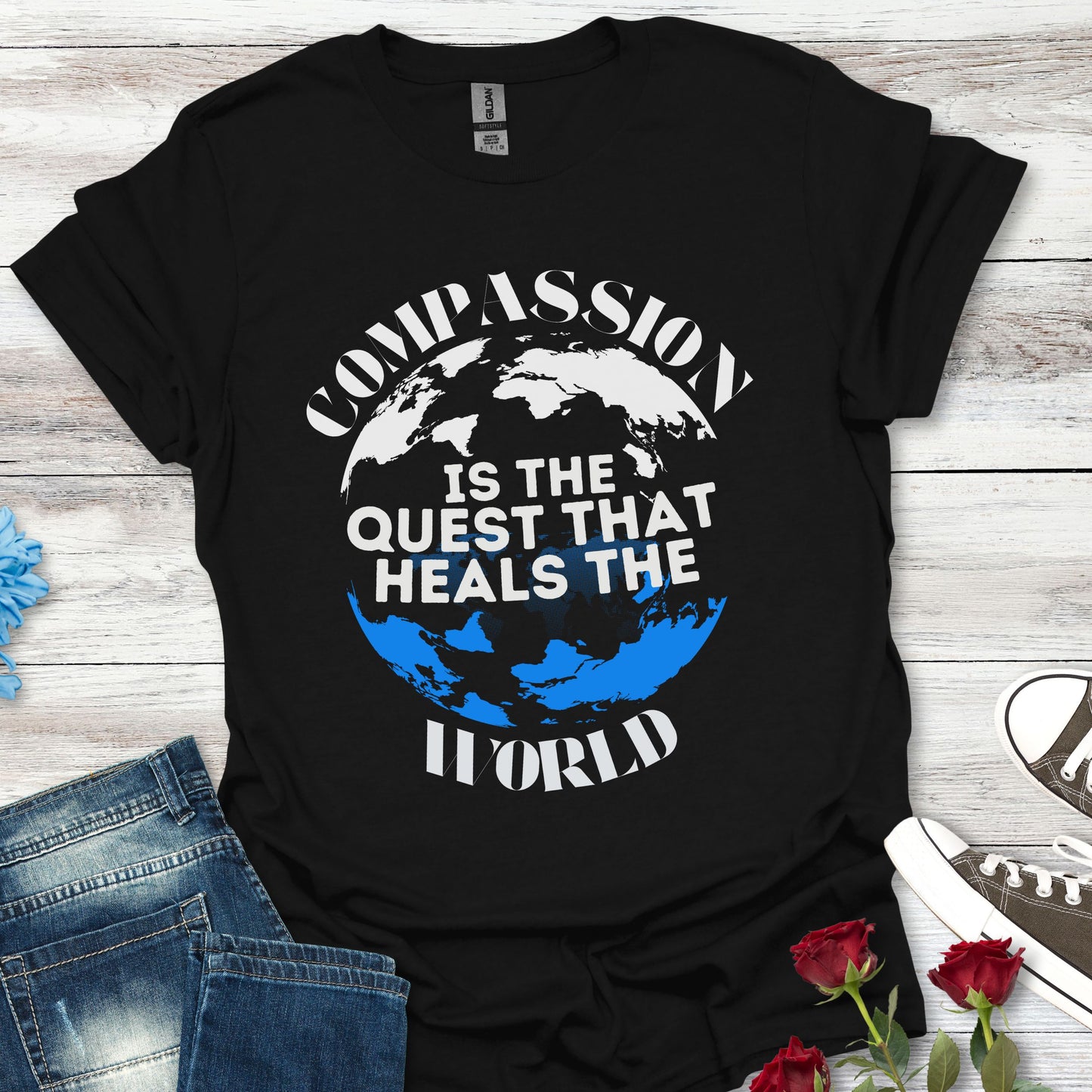 Compassion is the Quest.. - Healing the World Tee