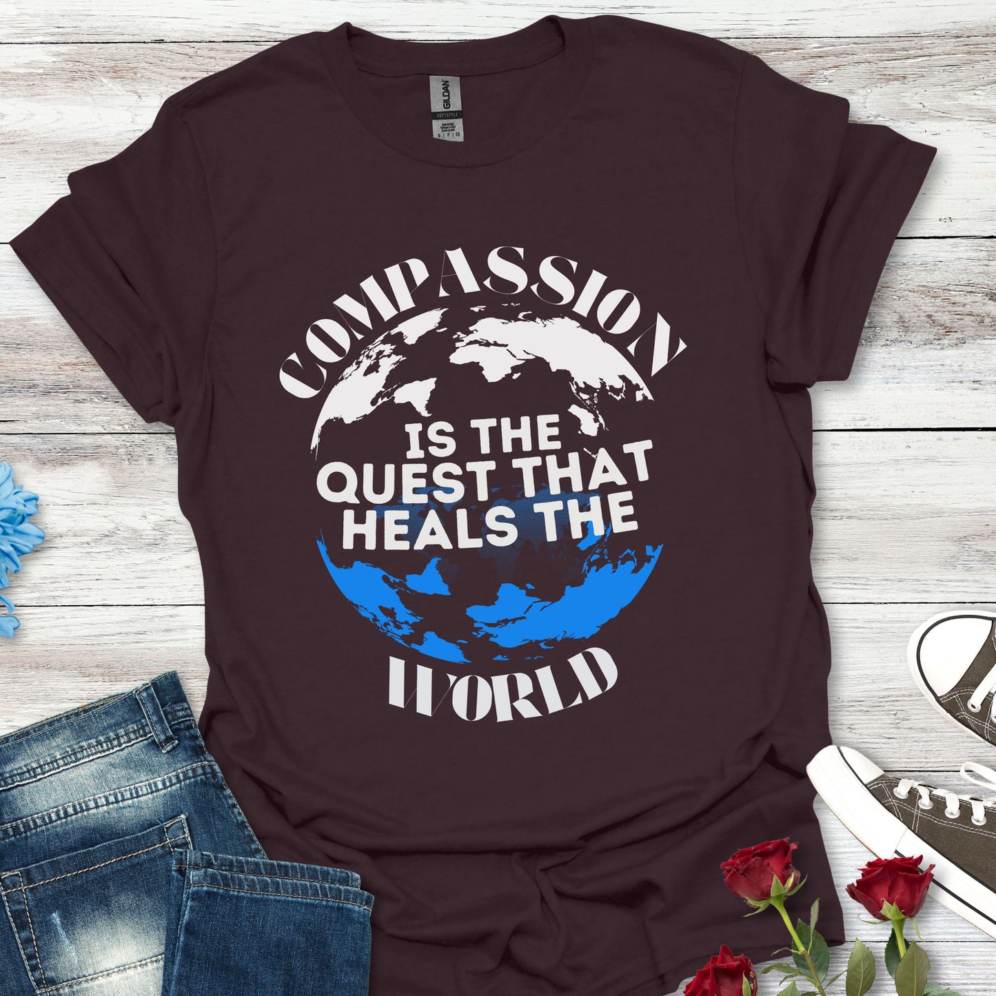 Compassion is the Quest.. - Healing the World Tee