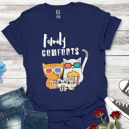 Family Comforts Cinematic Cat Graphic Tee