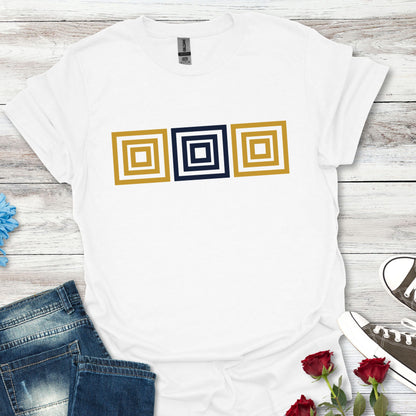 Minimalist Aesthetics Colorful Blocks Graphic (B) Tee