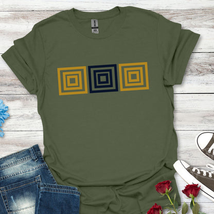 Minimalist Aesthetics Colorful Blocks Graphic (B) Tee