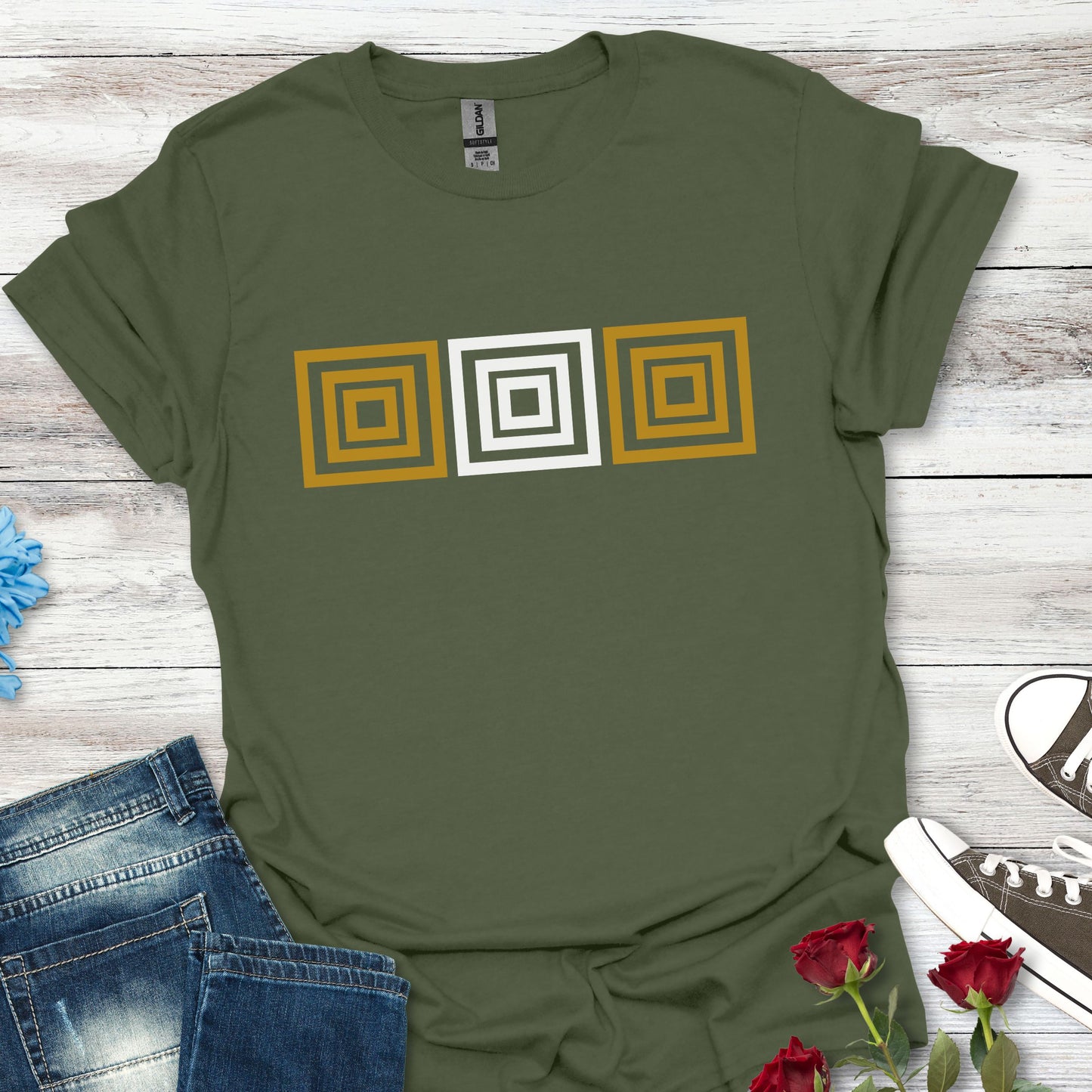 Minimalist Aesthetics Colorful Blocks (W) Graphic Tee