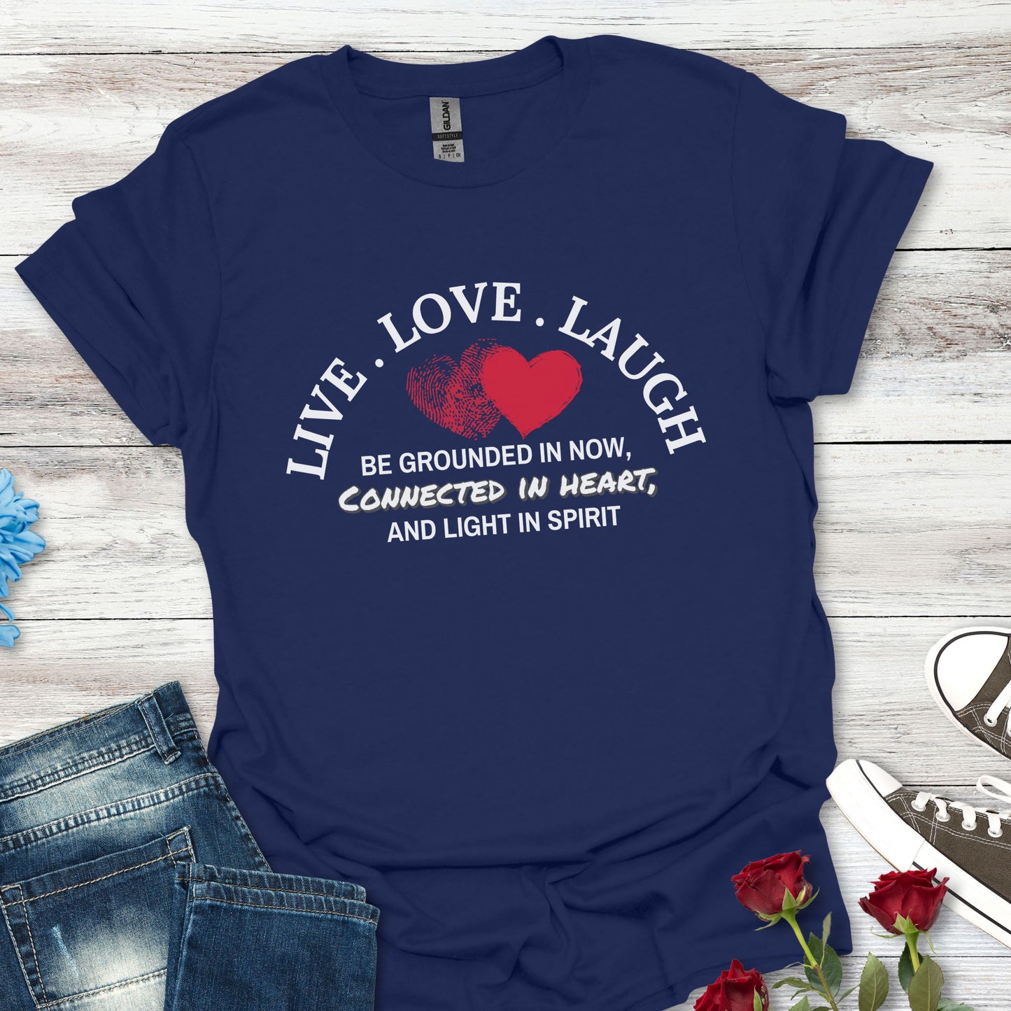 Live Love Laugh Heart Unisex T-Shirt