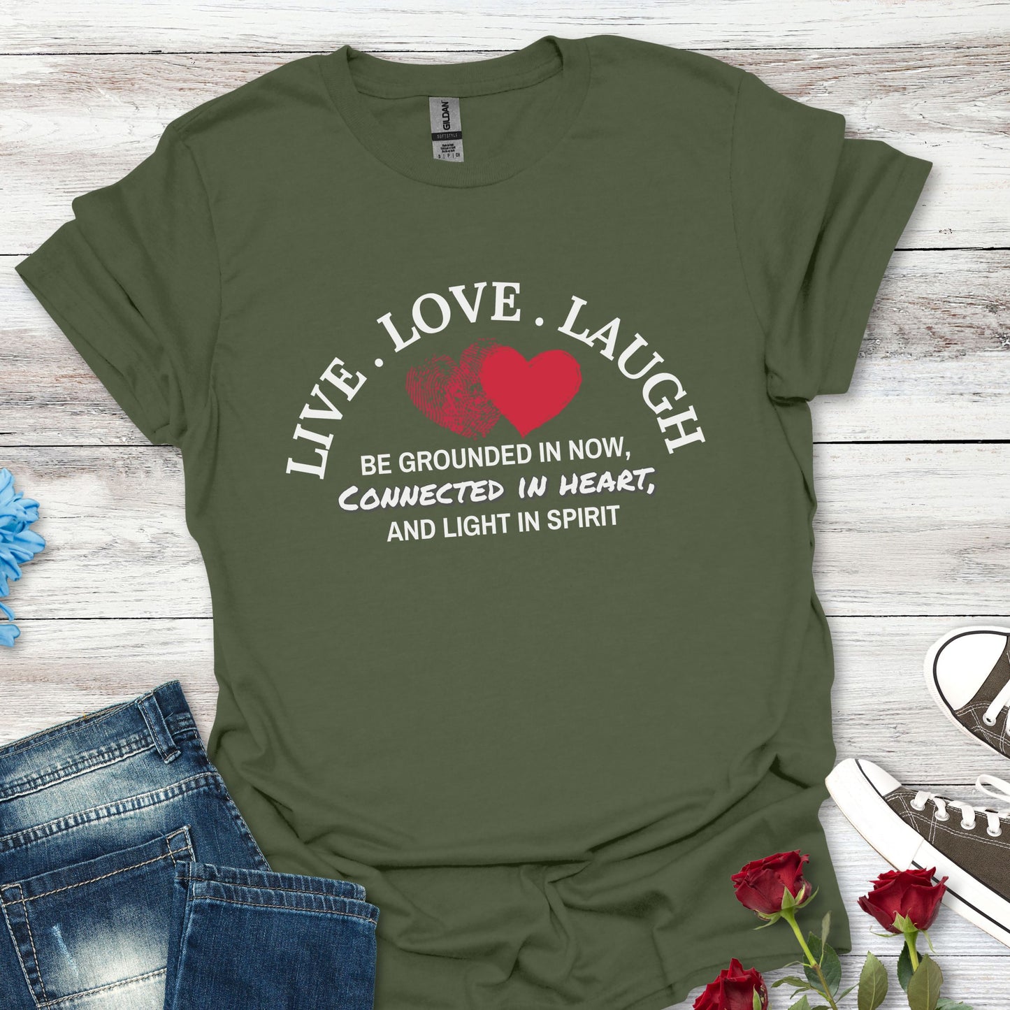 Live Love Laugh Heart Unisex T-Shirt