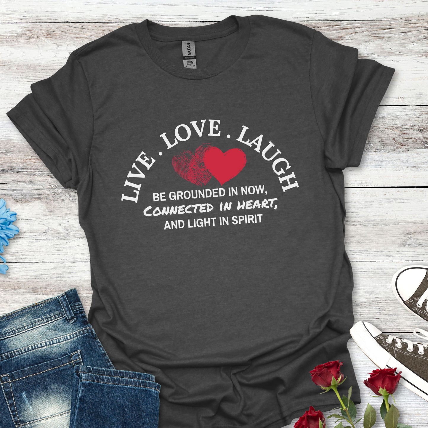 Live Love Laugh Heart Unisex T-Shirt