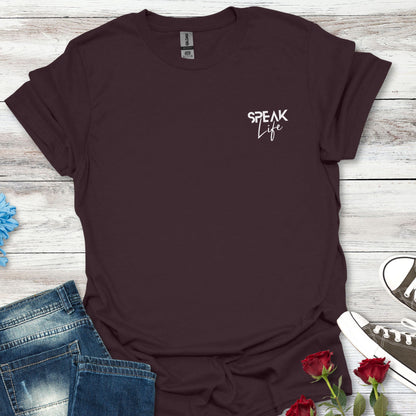 SPEAK Life - Words of Power Pocket Tee