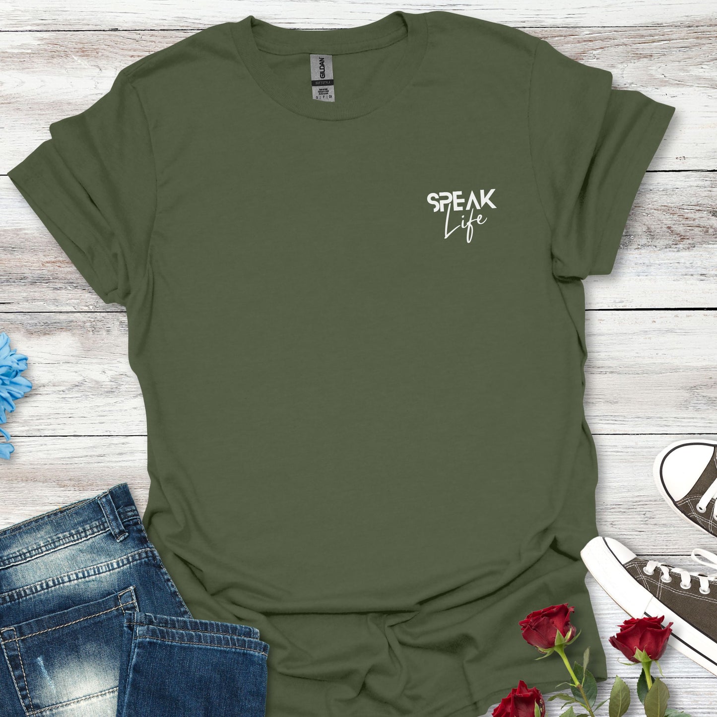 SPEAK Life - Words of Power Pocket Tee