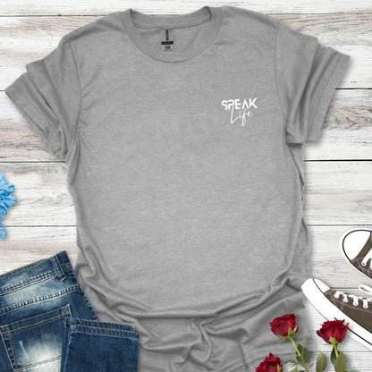 SPEAK Life - Words of Power Pocket Tee