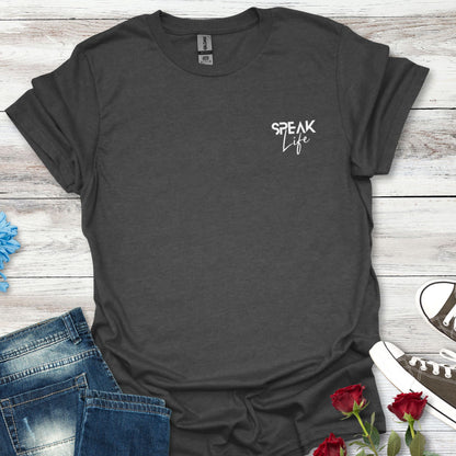 SPEAK Life - Words of Power Pocket Tee