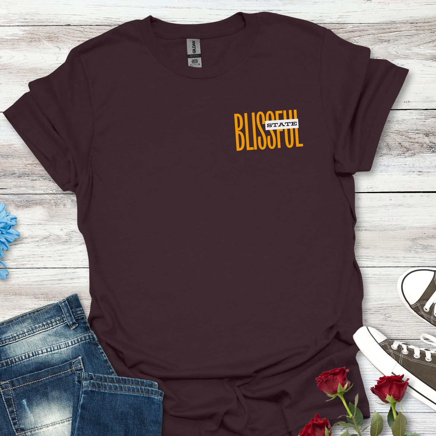 Blissful State - Unisex Style Minimalist Pocket Tee
