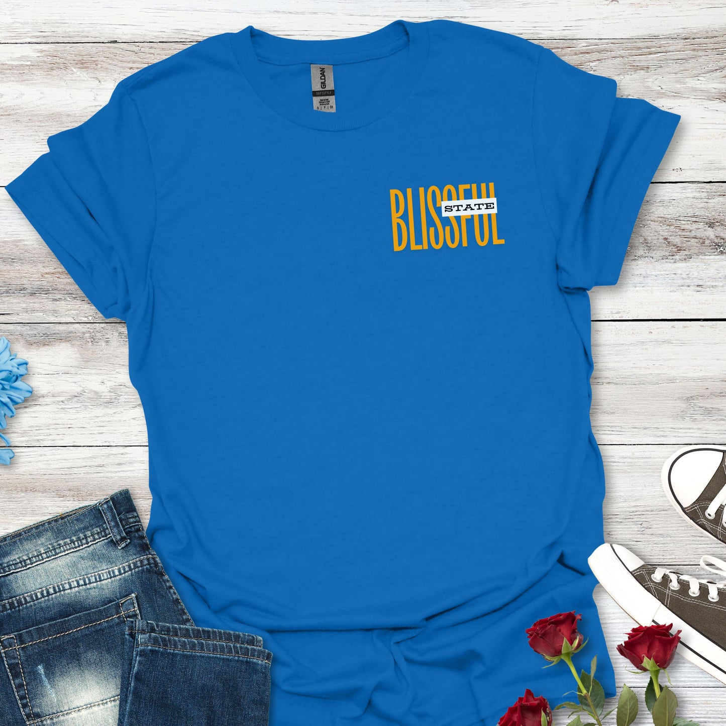 Blissful State - Unisex Style Minimalist Pocket Tee