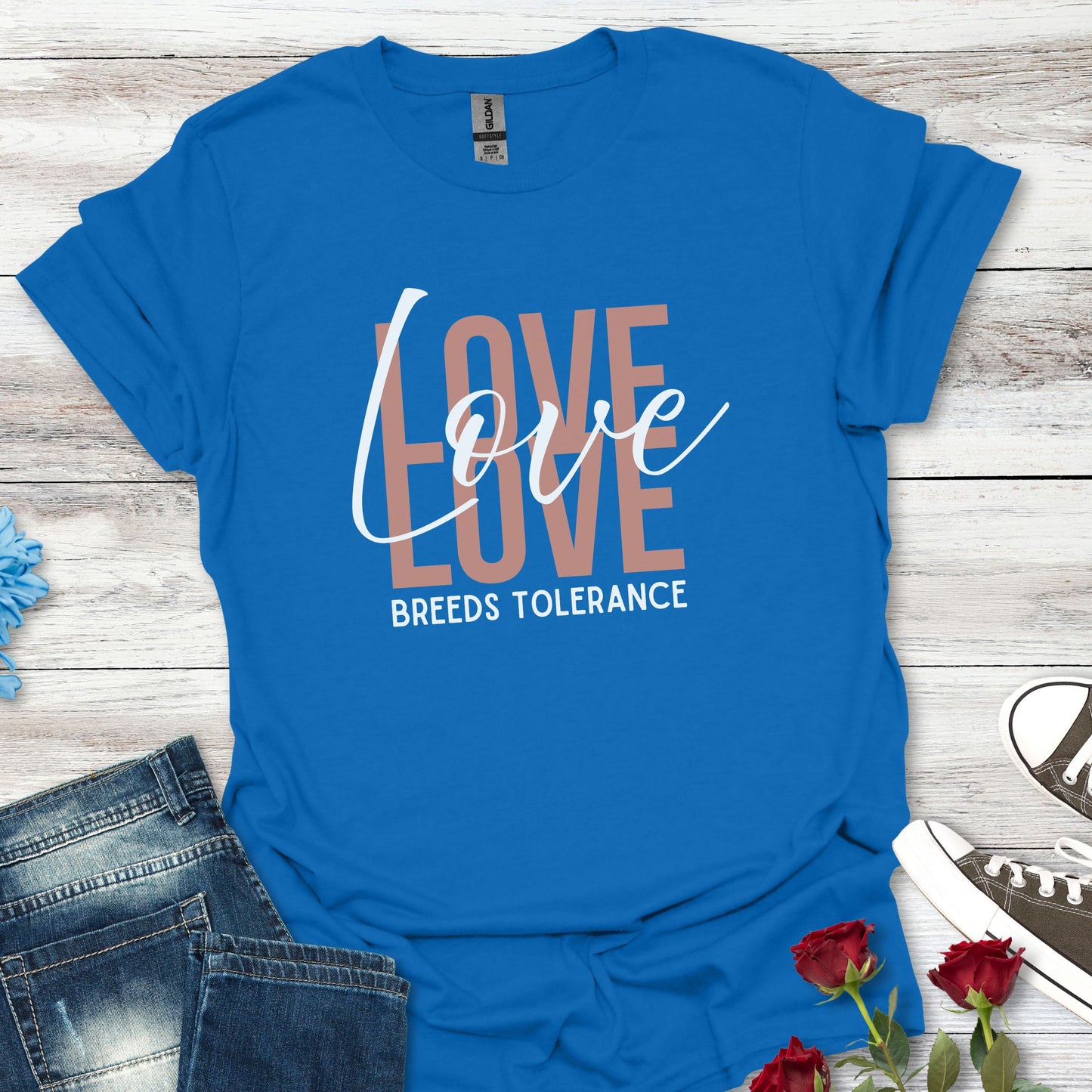 Love Breeds Tolerance – Unity in Action Unisex Tee