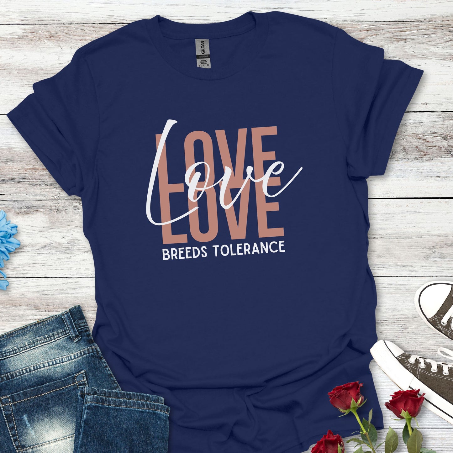 Love Breeds Tolerance – Unity in Action Unisex Tee