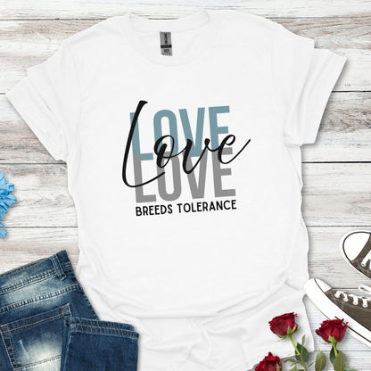 Love Breeds Tolerance – Unity in Action Unisex Tee