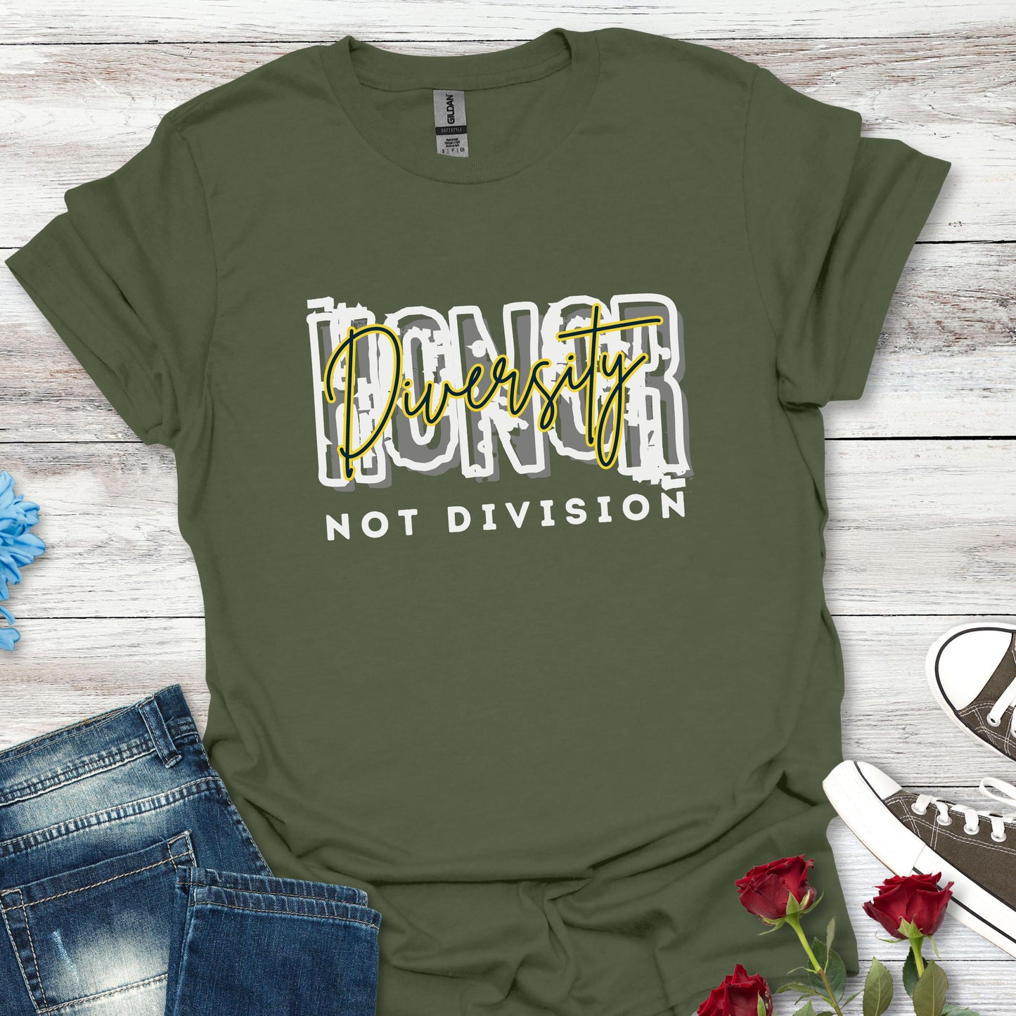 Honor Diversity, Not Division - Unisex Unity Tee