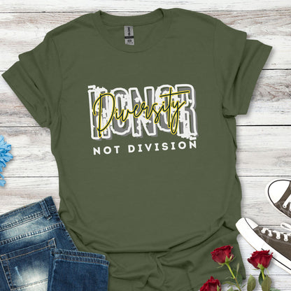 Honor Diversity, Not Division - Unisex Unity Tee