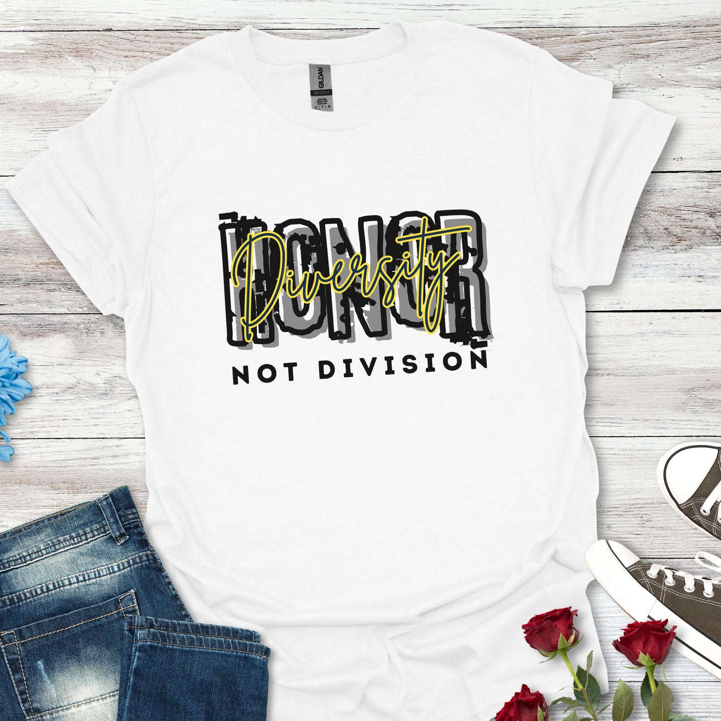 Honor Diversity, Not Division - Unisex Unity Tee